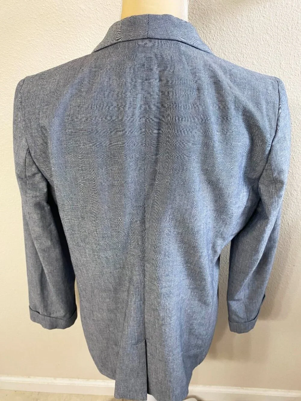 J. Crew Unstructured Shawl Collar Cotton Linen Blazer 10
